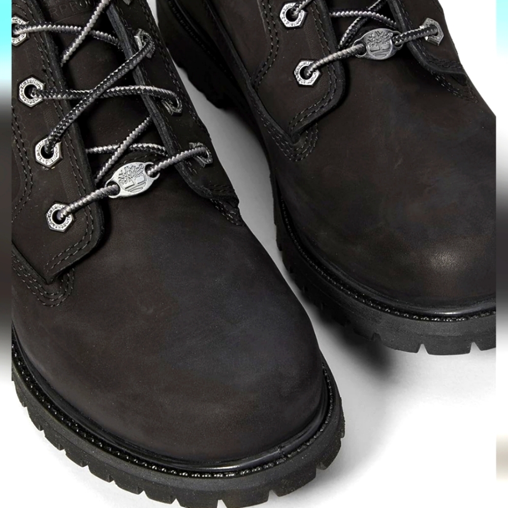 Timberland womens Nellie Double Wp Ankle Boot, Black, women size 7.5